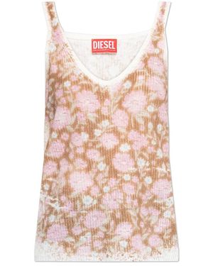 DIESEL Sleeveless Tops - Pink