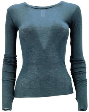 Bomboogie Long Sleeve Tops - Blu