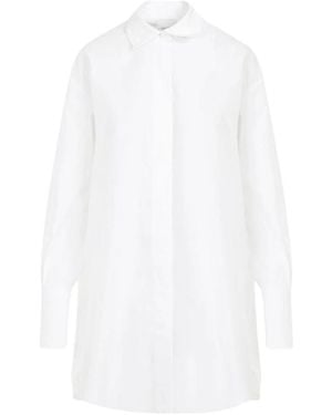 Patou Oversized Katoenen Poplin Jurk - Wit