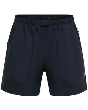 Peak Performance Fitness ,Zwart ,Outdoor Shorts - Blauw