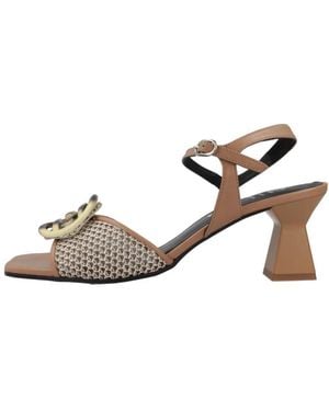 Dibia High Heel Sandalen - Bruin