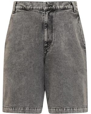 A_COLD_WALL* Korte Broeken ,Zwart ,Denim Denim Shorts Met Rits En Zakken - Grijs