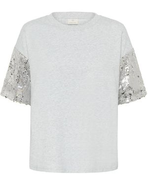 Kaffe T-Shirts - Blanco