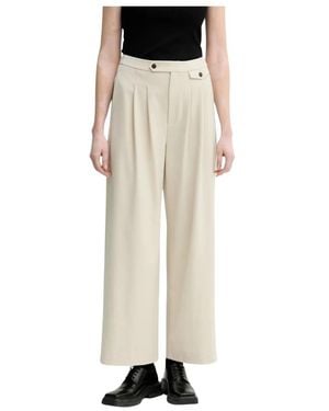 Gestuz Wijde Broek - Naturel