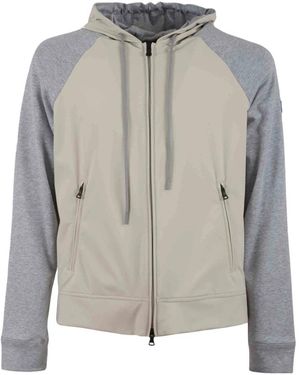 Paul & Shark Nylon Zipped Sweatshirt - Grijs
