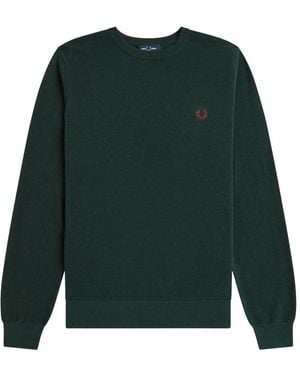 Fred Perry Round-Neck Knitwear - Green