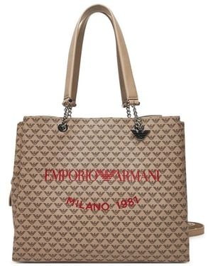 Emporio Armani Tote Bags - Marrone