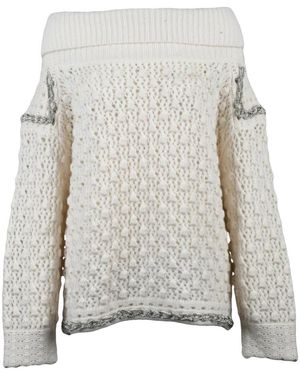 Circus Hotel Truien & Vesten ,Wit ,Wol Turtleneck Trui - Grijs