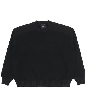 Y-3 Round-Neck Knitwear - Black