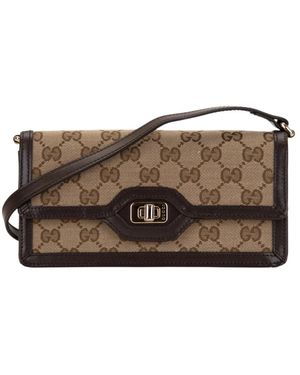 Gucci Tassen ,Leer Mini Schoudertas - Bruin