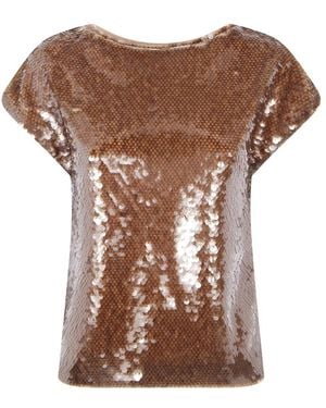 Alberta Ferretti T-Shirts - Brown