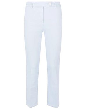 Via Masini 80 Klare Blaue Straight Leg Jeans - Weiß