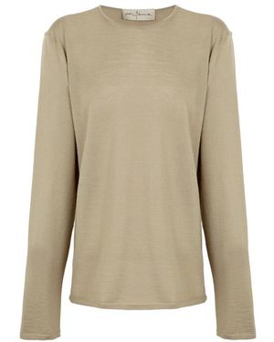 Cortana Fio, Dunkelbeige Kaschmirstrick-Jersey - Natur
