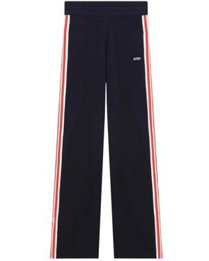 Autry Fitness ,Blauw ,Gebreide Tennis Viscose Joggingbroek