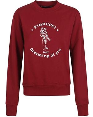 Fiorucci Hoodies & Sweatvesten ,Rood ,Dreaming Of You Sweatshirt
