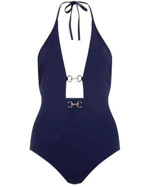 Gucci Badpak Uit Één Stuk - Blauw