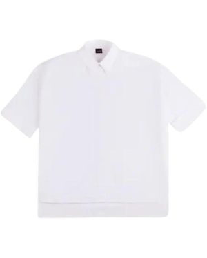 Fay Overhemden ,Wit ,Camicia M 3/4