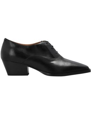 Jil Sander Schoenen ,Zwart ,Leer Becky Leren Schoenen Met Hak