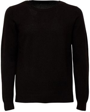 Zanone Round-Neck Knitwear - Negro