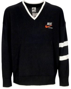 Nike V-Neck Knitwear - Bleu