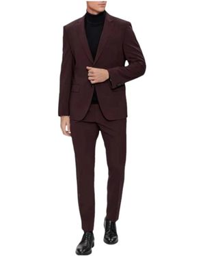 BOSS Completo giacca singolo petto - Rosso