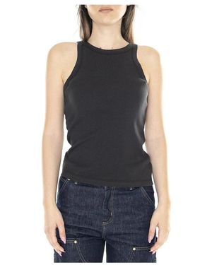 Levi's Tops ,Zwart ,Katoen Canotta Girocollo