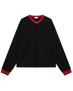 Versace Long Sleeve Tops - Black