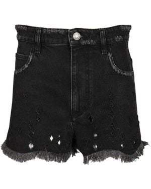 Isabel Marant Aecia Katoenen Shorts - Zwart