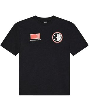 Deus Ex Machina Holeshot Team T-Shirt - Schwarz