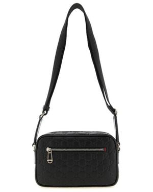 Gucci Gg Emblem Umhängetasche - Schwarz