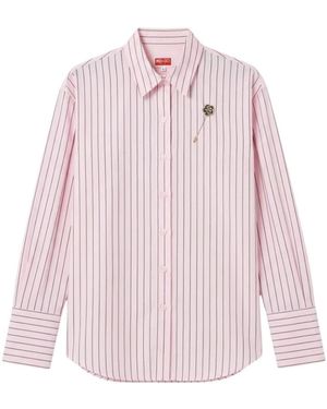 KENZO Overhemden ,Roze ,Katoen Camicia