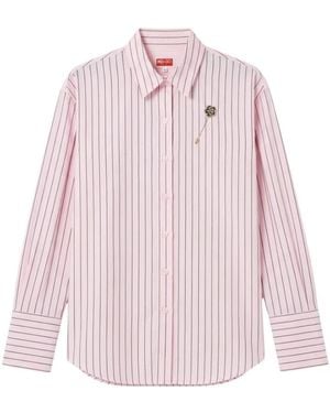 KENZO Overhemden ,Roze ,Katoen Camicia