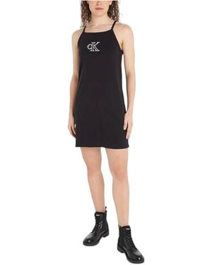 Calvin Klein Short Dresses - Black