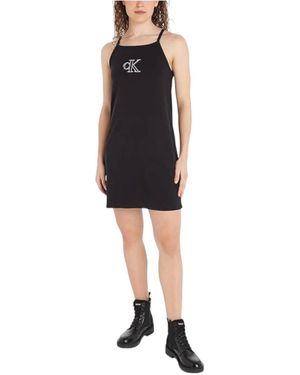 Calvin Klein Short Dresses - Black