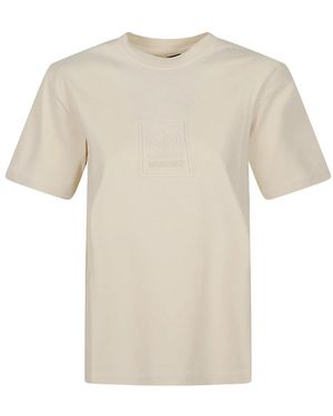 Goldbergh Fitness ,Katoen Legacy Short Sleeve Top Boxy Fit - Naturel