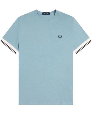 Fred Perry Twin Tipped Cuff T-Shirt - Blauw