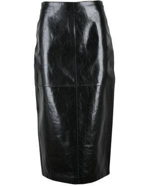 Sportmax Leather Skirts - Black
