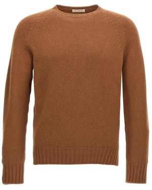 Ma'ry'ya Round-Neck Knitwear - Brown
