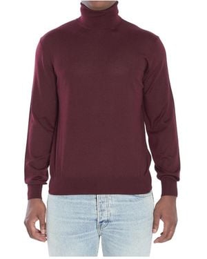 Saint Laurent Truien & Vesten ,Rood ,Wol Wollen Coltrui