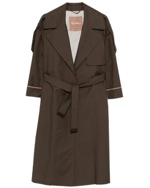 Max Mara Belted Coats - Marrón