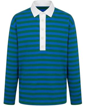 Meta Campania Collective Ethan Gestreiftes Hemd - Blau