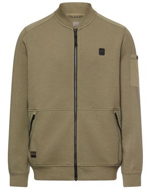 Camel Active Sweatjack Met Ritssluiting - Groen