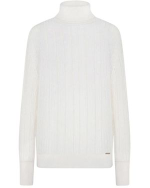 Kiton Kaschmir seiden rippstrick pullover - Weiß