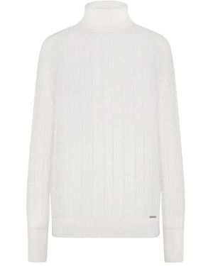 Kiton Kaschmir seiden rippstrick pullover - Weiß