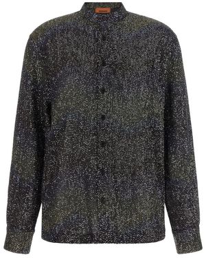 Missoni Overhemden ,Veelkleurig ,Polyester Caperdoni Long Sleeve Shirt - Grijs