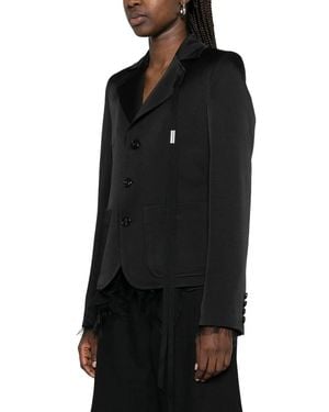 Ann Demeulemeester Getailleerd Jasje - Zwart