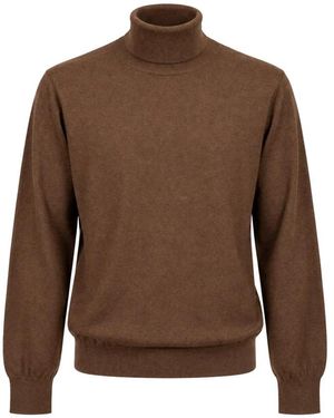 Kangra Rollkragenpullover - Braun