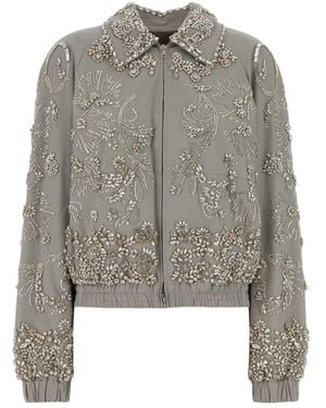 Dries Van Noten Bomber Jackets - Grey