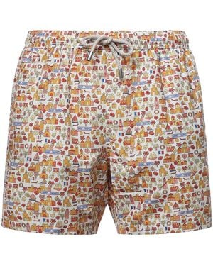 MC2 Saint Barth Lichtgewicht Zwemshorts Tot Halverwege De Dij - Blauw