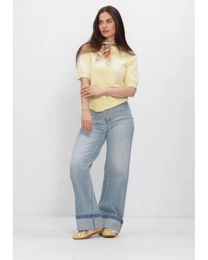 Y.A.S Yaslena Ss Knit Pullover S. Noos - Blauw
